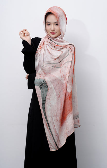 Modal cotton patterned hijab