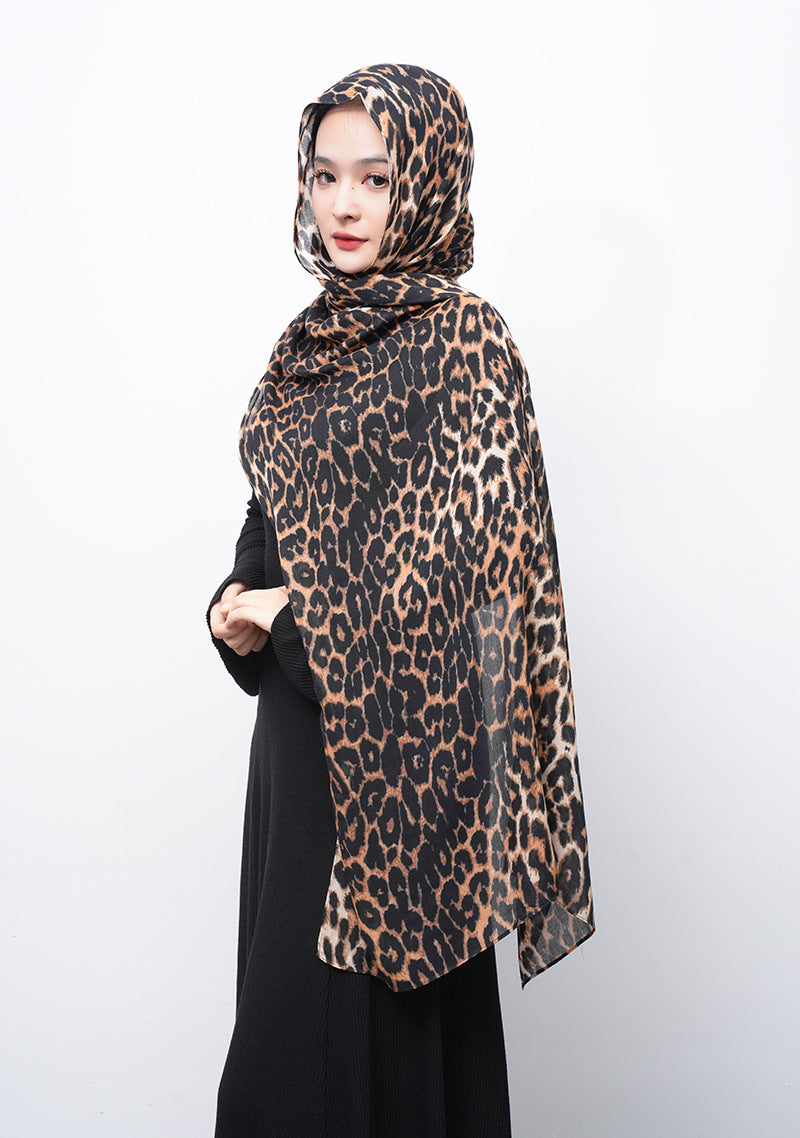 Modal cotton patterned hijab