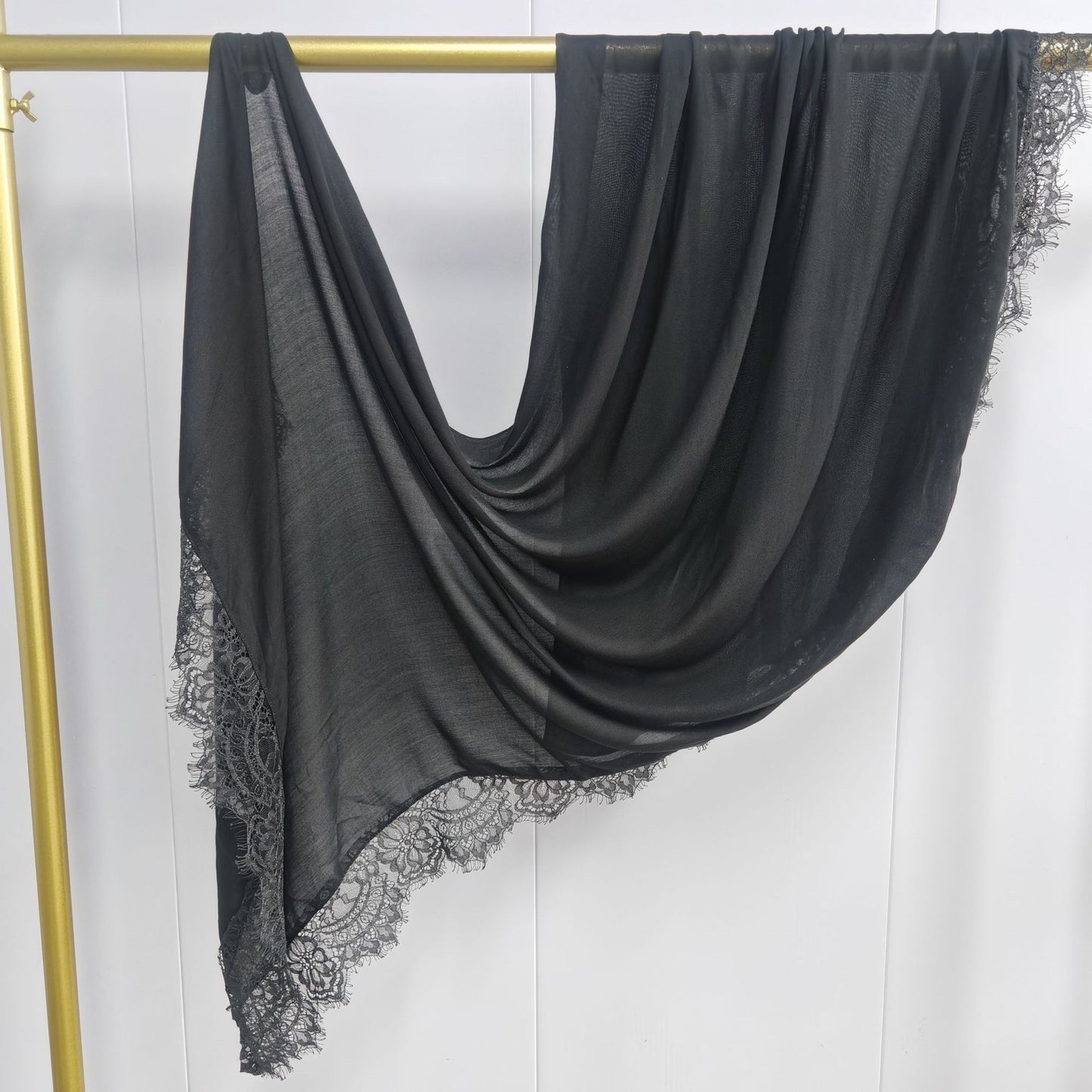 Modal cotton lace hijab