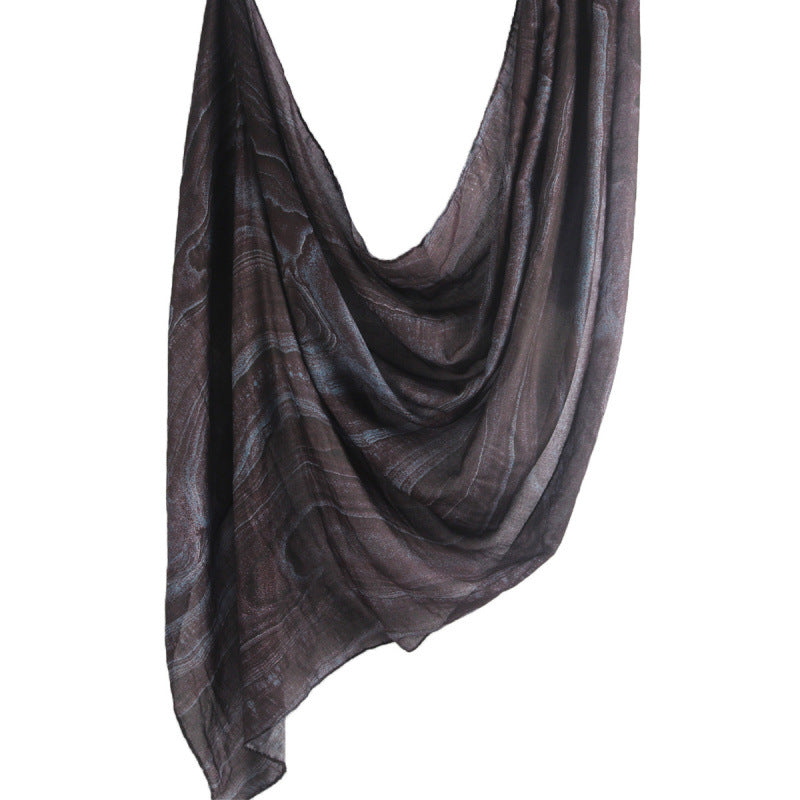 Cross-border hot selling watercolor painting series modal cotton shawl satin print scarf ethnic headscarf women's scarf