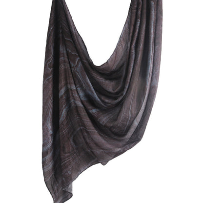 Cross-border hot selling watercolor painting series modal cotton shawl satin print scarf ethnic headscarf women's scarf