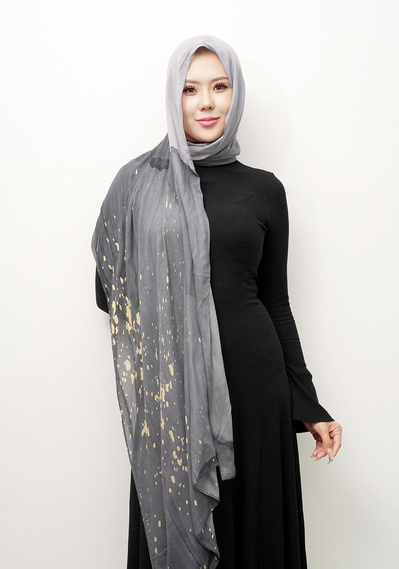 Modal cotton patterned hijab