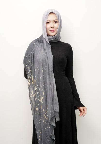 Modal cotton patterned hijab