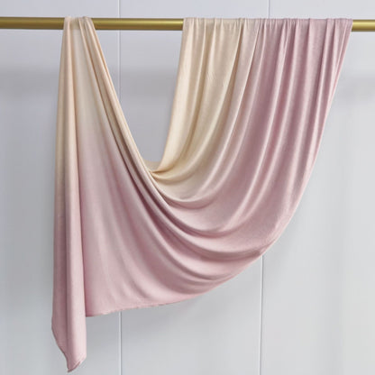 [Glossy cotton gradient double-sided gradient] cross-border new product high-quality silk towel Ombré Jersey Hijab