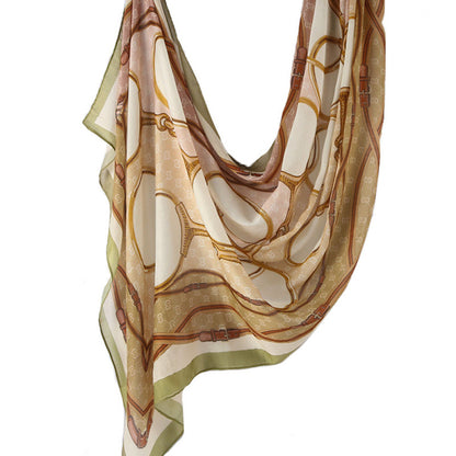 Cross-border hot selling watercolor painting series modal cotton shawl satin print scarf ethnic headscarf women's scarf