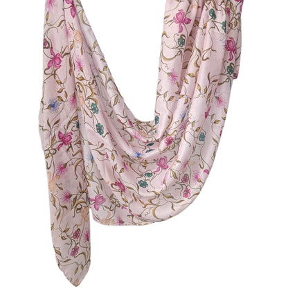 [Polyester Cotton Printing] cross-border hot selling watercolor series printed scarf double-sided penetration soft surrounding tie-dye east end