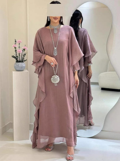 Dubai cardigan robe dress maxi skirt Middle Eastern women's cross-border loose