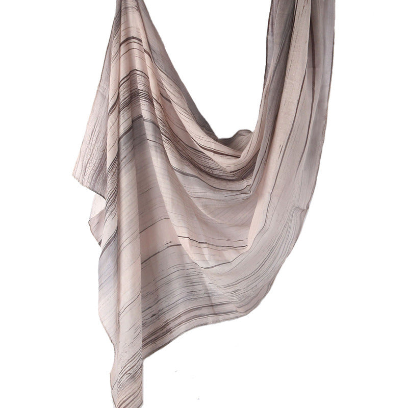 Cross-border hot selling watercolor painting series modal cotton shawl satin print scarf ethnic headscarf women's scarf