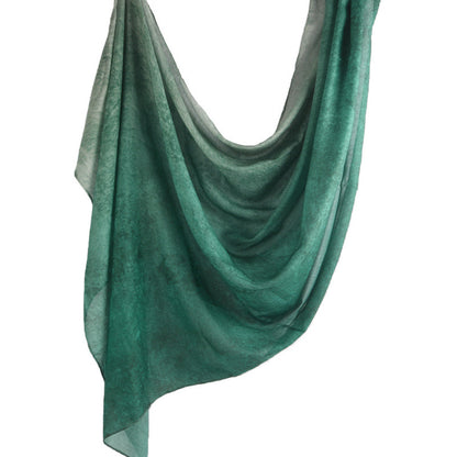 Cross-border hot selling watercolor painting series modal cotton shawl satin print scarf ethnic headscarf women's scarf
