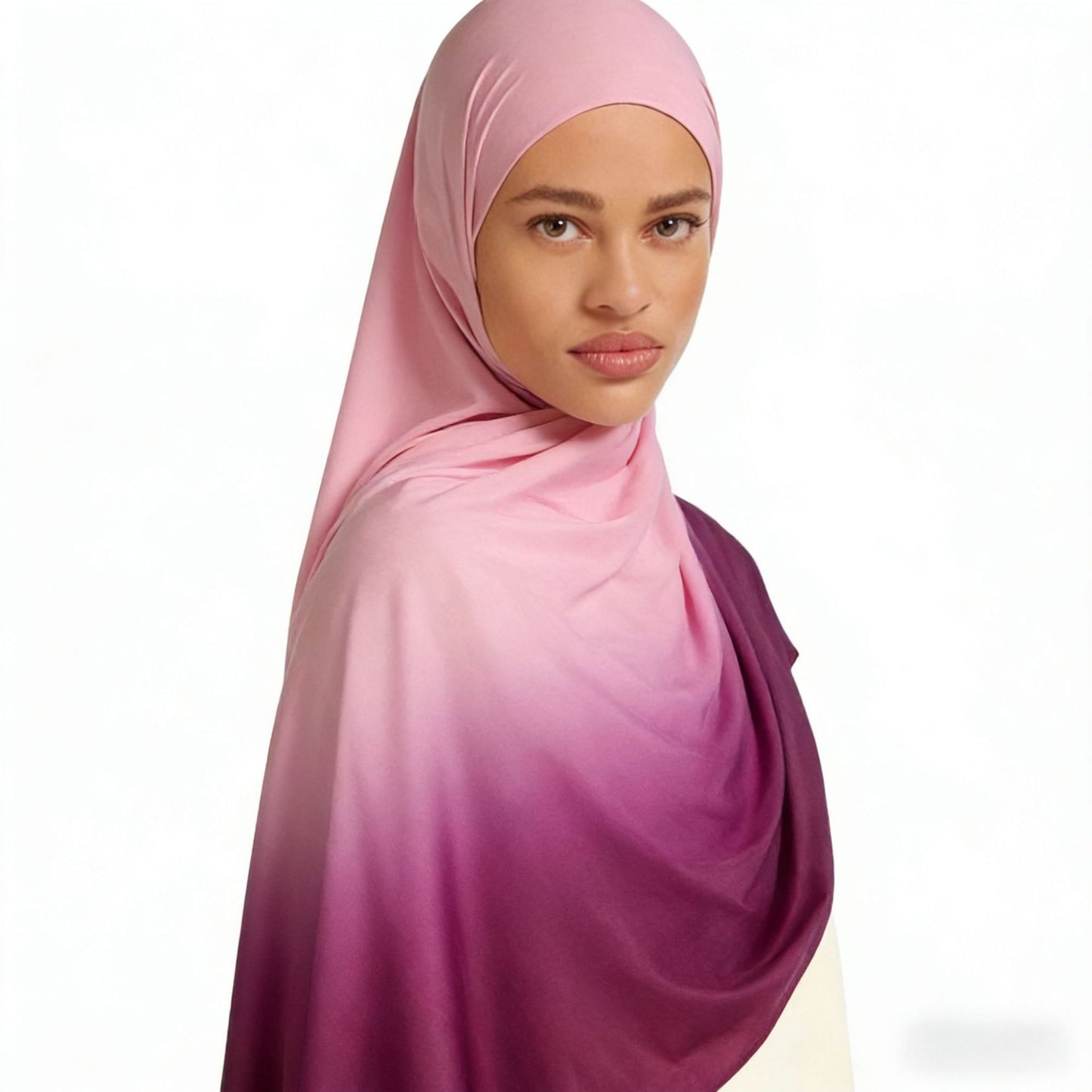 Premium liquid jersey gradient hijab