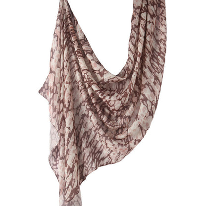 Cross-border hot selling watercolor painting series modal cotton shawl satin print scarf ethnic headscarf women's scarf