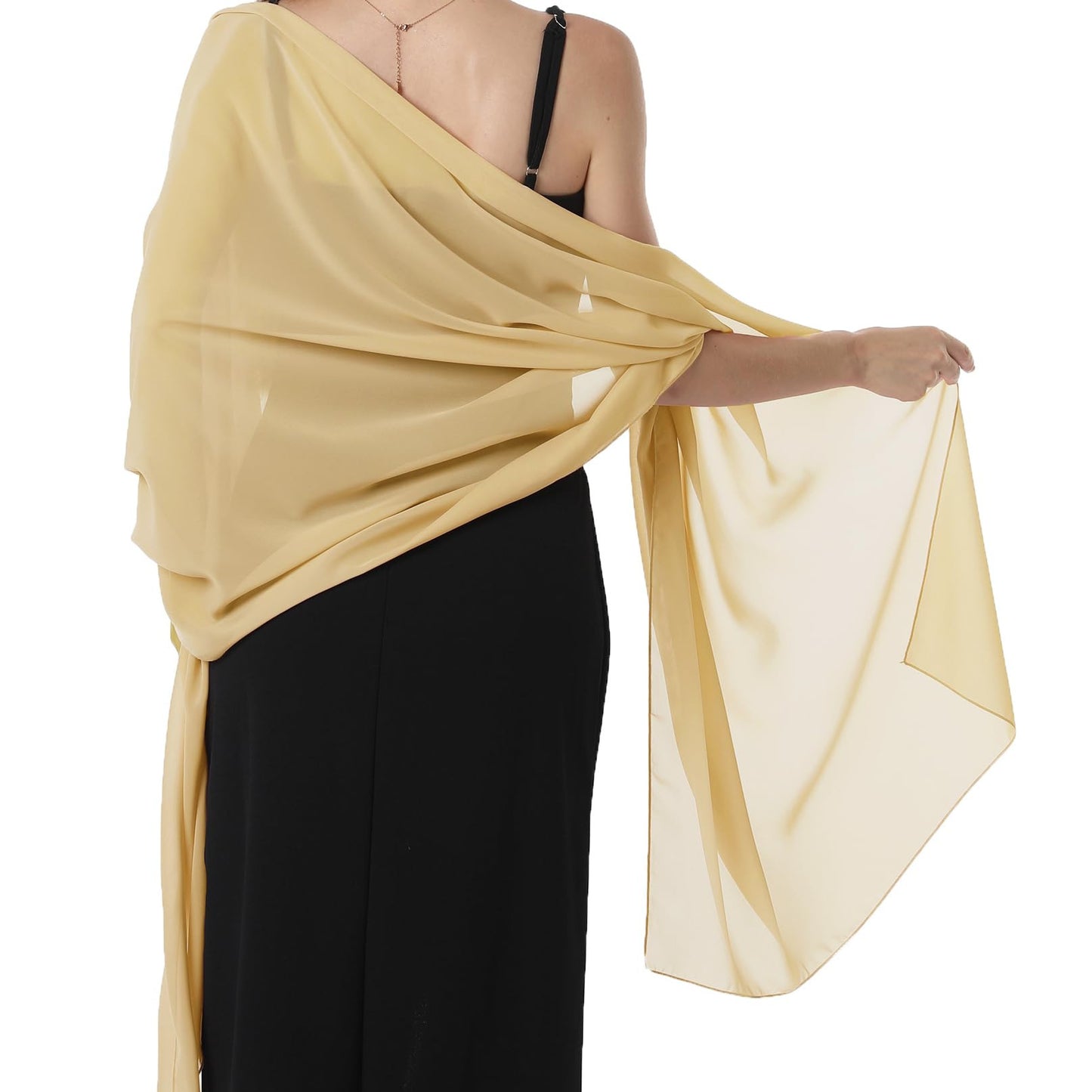 Cross-border soft chiffon scarves and evening dresses wedding shawls bridal scarves women's silk scarves travel sunscreen scarves