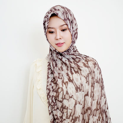 Modal cotton patterned hijab