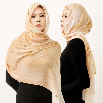 Modal cotton patterned hijab