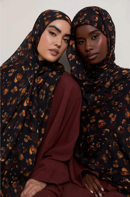 Modal cotton patterned hijab
