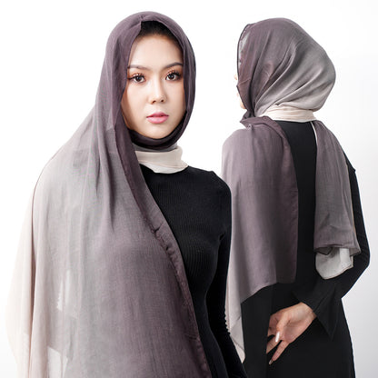 Modal cotton patterned hijab