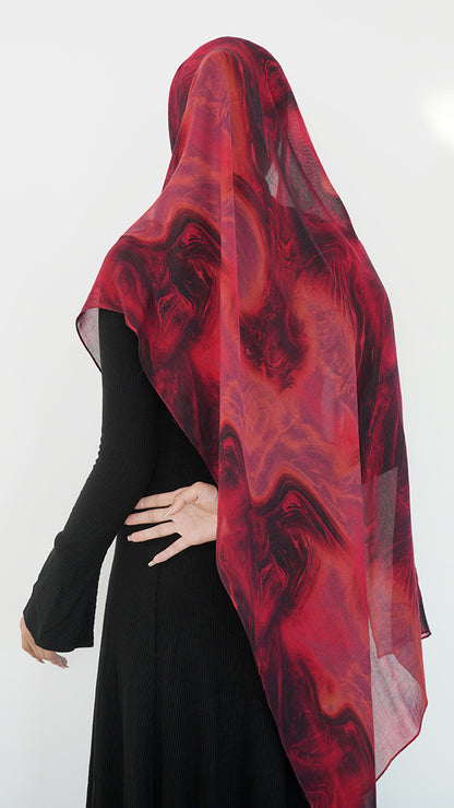 Modal cotton patterned hijab