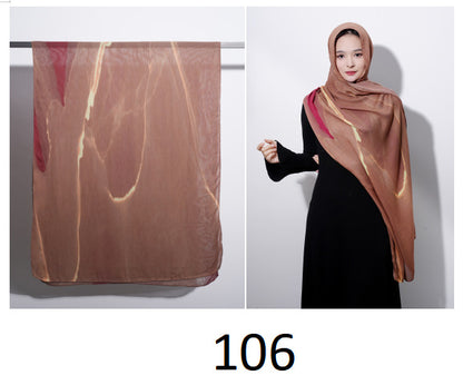 Modal cotton patterned hijab