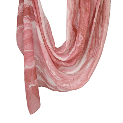 [Polyester Cotton Printing] cross-border hot selling watercolor series printed scarf double-sided penetration soft surrounding tie-dye east end