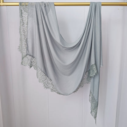 Modal Cotton Lace Hijab