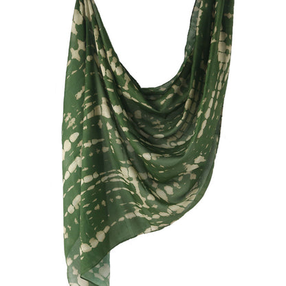 Cross-border hot selling watercolor painting series modal cotton shawl satin print scarf ethnic headscarf women's scarf