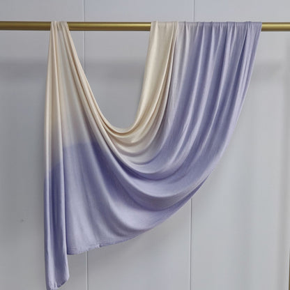 [Glossy cotton gradient double-sided gradient] cross-border new product high-quality silk towel Ombré Jersey Hijab