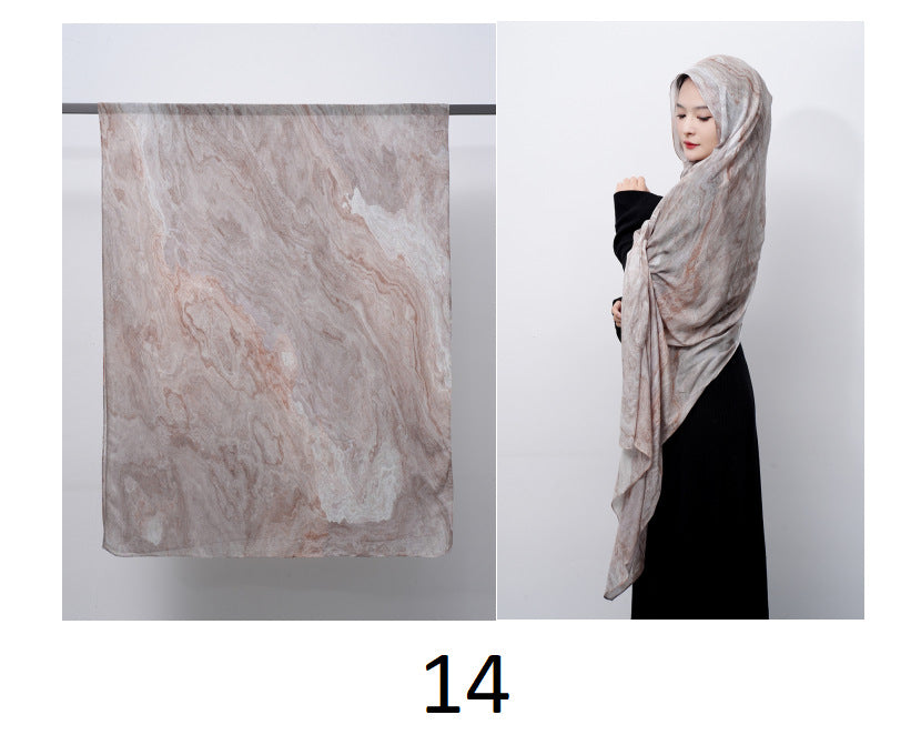 Modal cotton patterned hijab