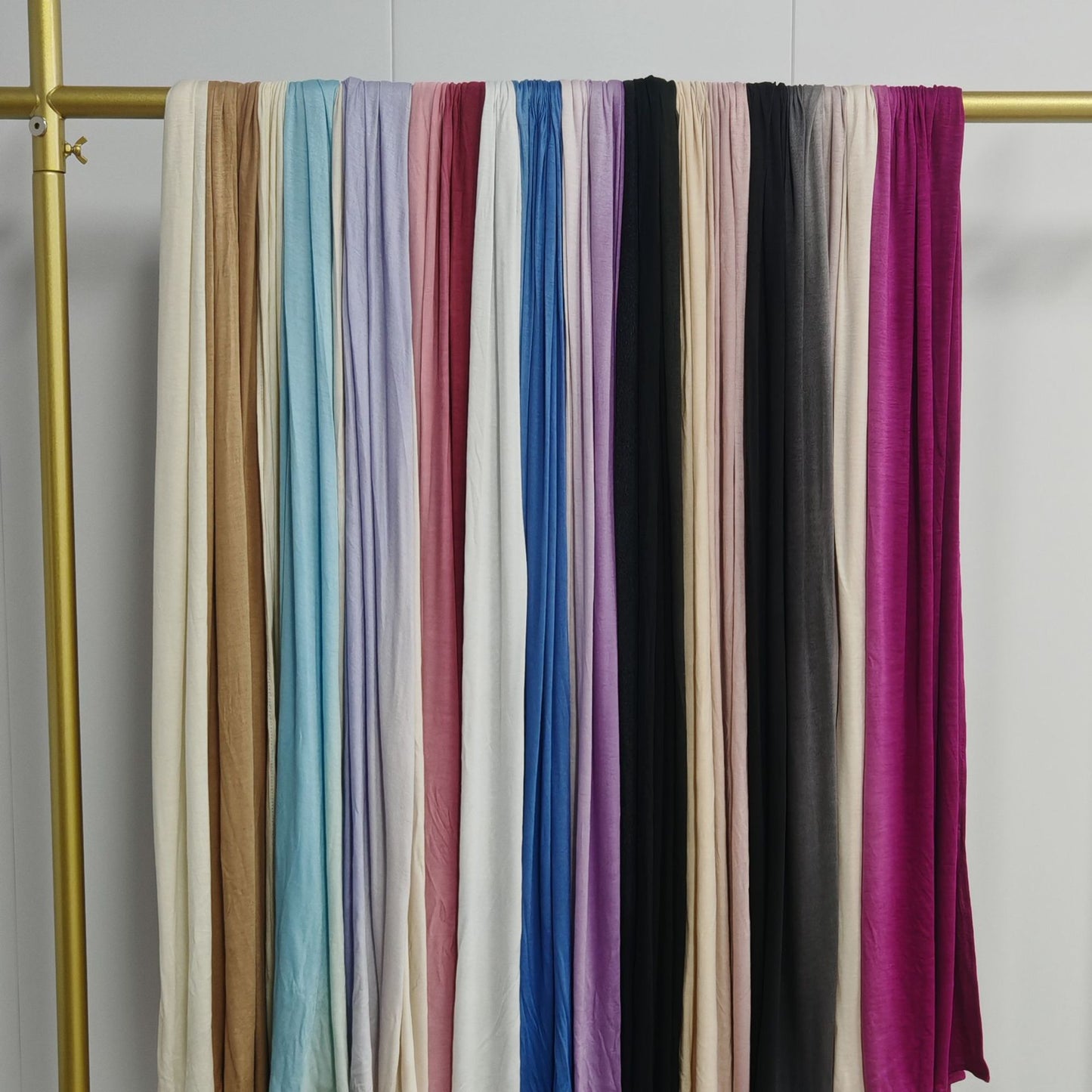 [Glossy cotton gradient double-sided gradient] cross-border new product high-quality silk towel Ombré Jersey Hijab