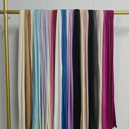 [Glossy cotton gradient double-sided gradient] cross-border new product high-quality silk towel Ombré Jersey Hijab