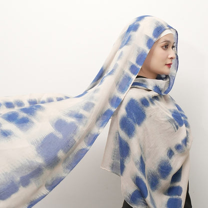 Modal cotton patterned hijab