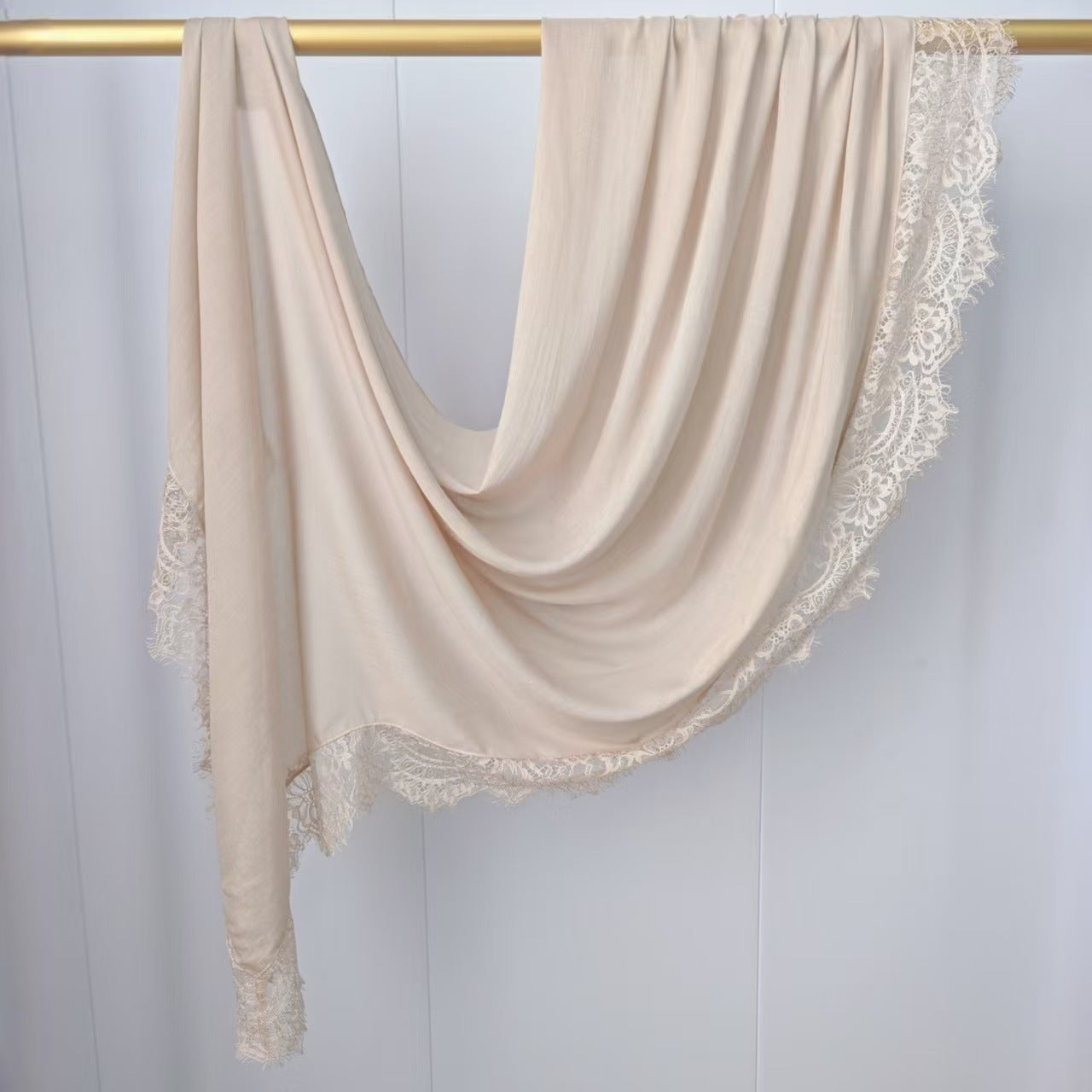 Modal cotton lace hijab