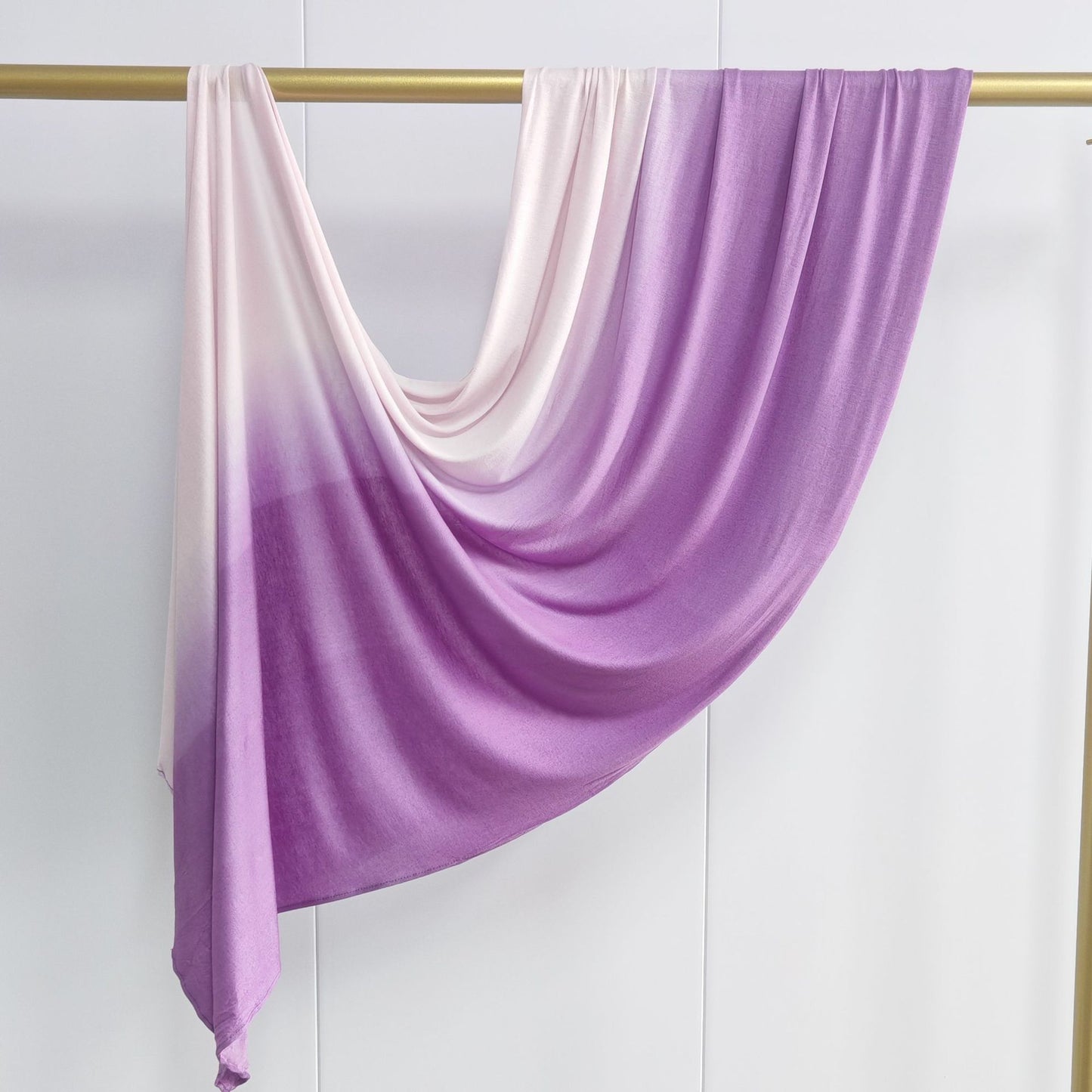 [Glossy cotton gradient double-sided gradient] cross-border new product high-quality silk towel Ombré Jersey Hijab