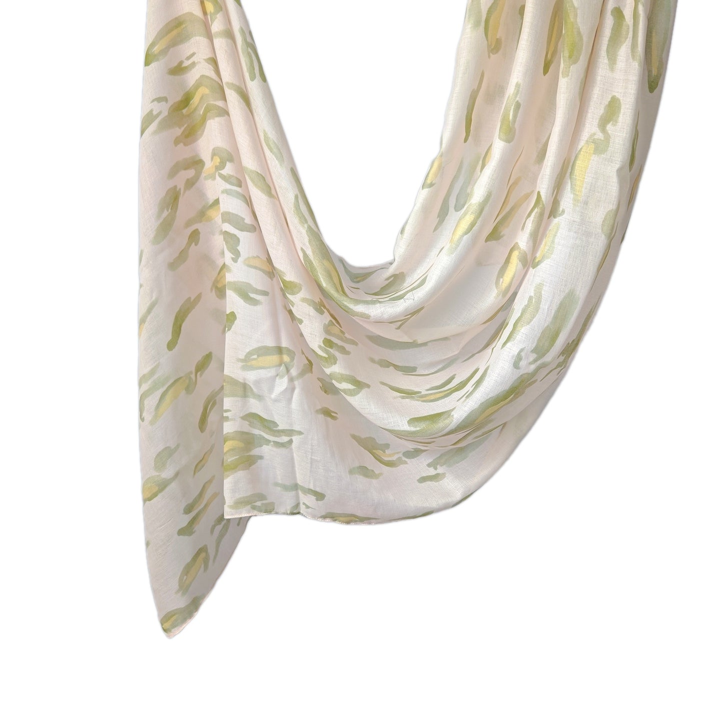 [Polyester Cotton Printing] cross-border hot selling watercolor series printed scarf double-sided penetration soft surrounding tie-dye east end