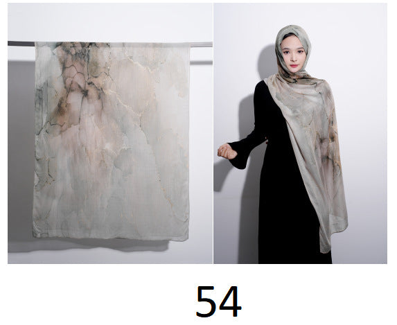 Modal cotton patterned hijab