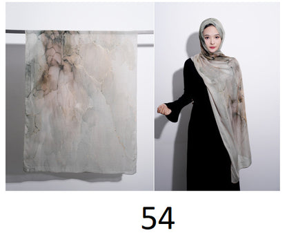 Modal cotton patterned hijab