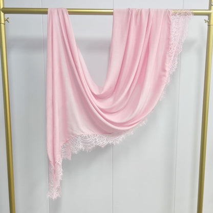 Modal cotton lace hijab