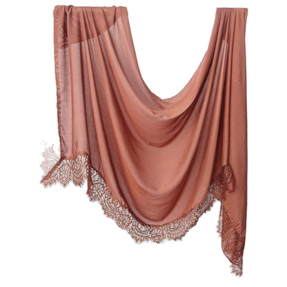 Modal Cotton Lace Hijab