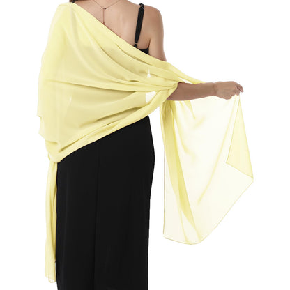 Cross-border soft chiffon scarves and evening dresses wedding shawls bridal scarves women's silk scarves travel sunscreen scarves