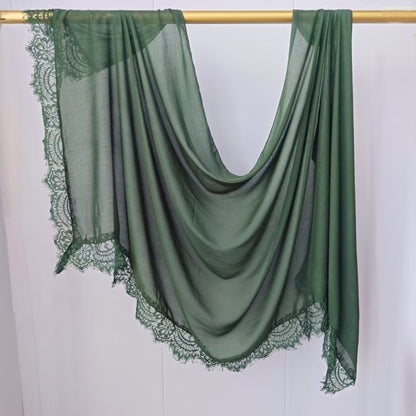 Modal cotton lace modal hijab
