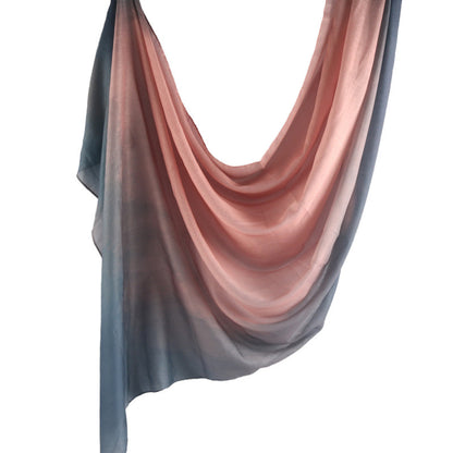 Cross-border hot selling watercolor painting series modal cotton shawl satin print scarf ethnic headscarf women's scarf