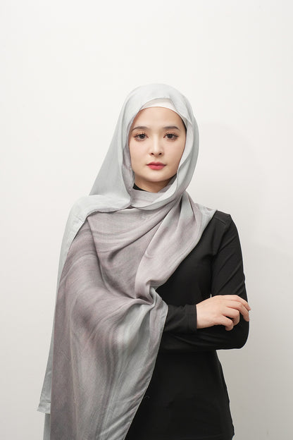 Modal cotton patterned hijab