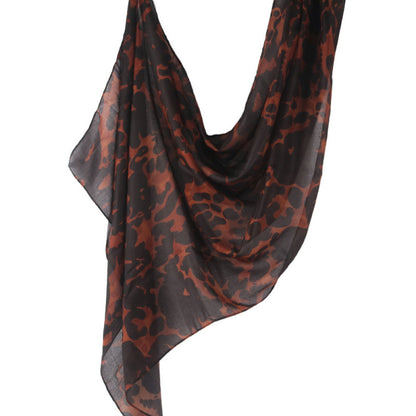 Cross-border hot selling watercolor painting series modal cotton shawl satin print scarf ethnic headscarf women's scarf