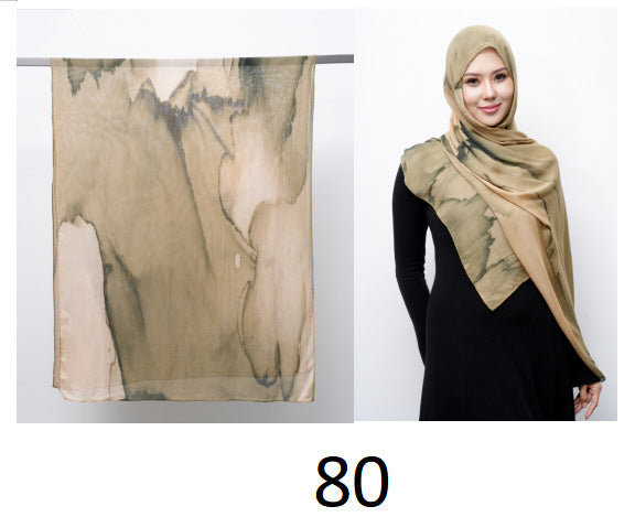 Modal cotton patterned hijab