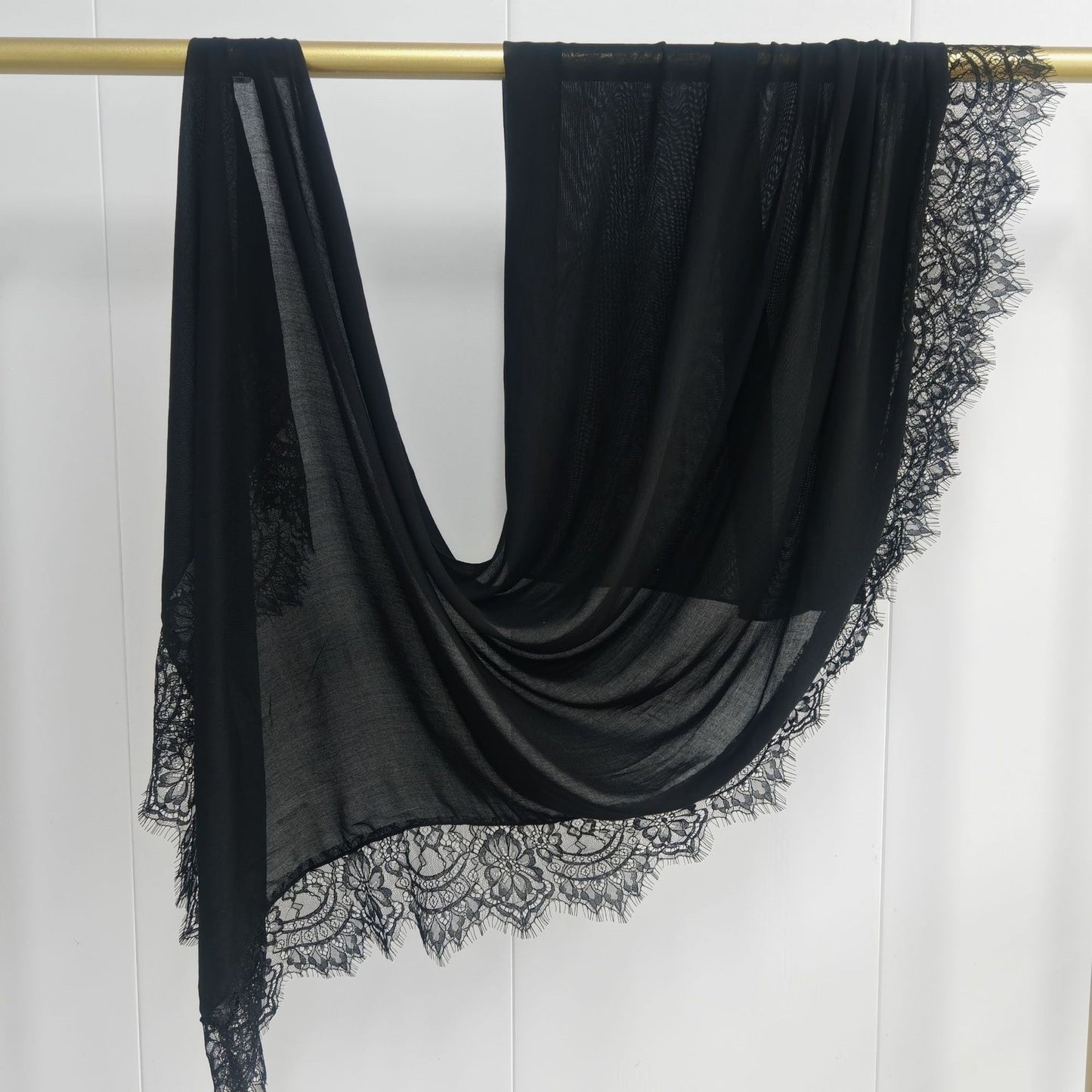 Modal cotton lace hijab