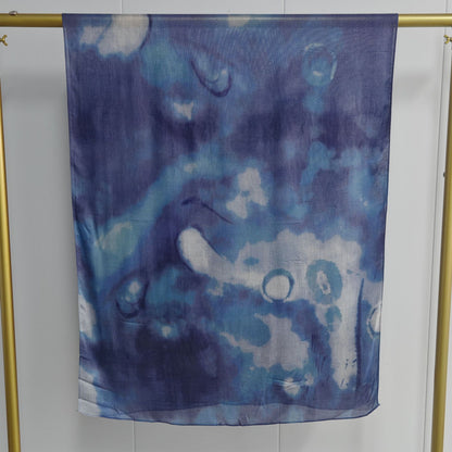 [Modal 40-count double-sided print] Modal print bohemian fashion watercolor marble print