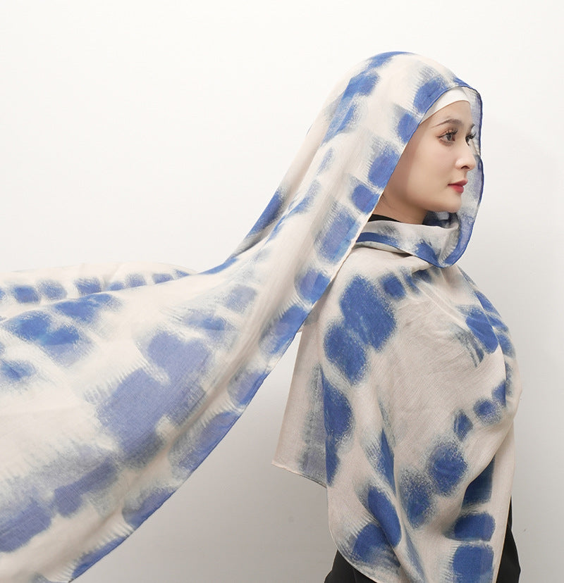 Modal cotton patterned hijab