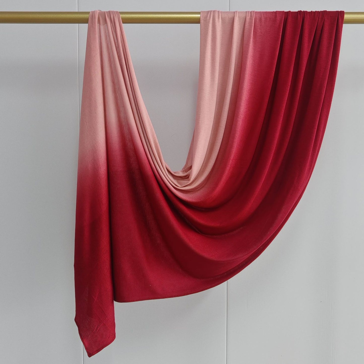 [Glossy cotton gradient double-sided gradient] cross-border new product high-quality silk towel Ombré Jersey Hijab