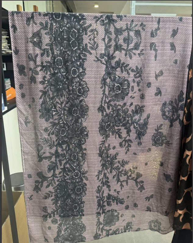 Modal cotton patterned hijab