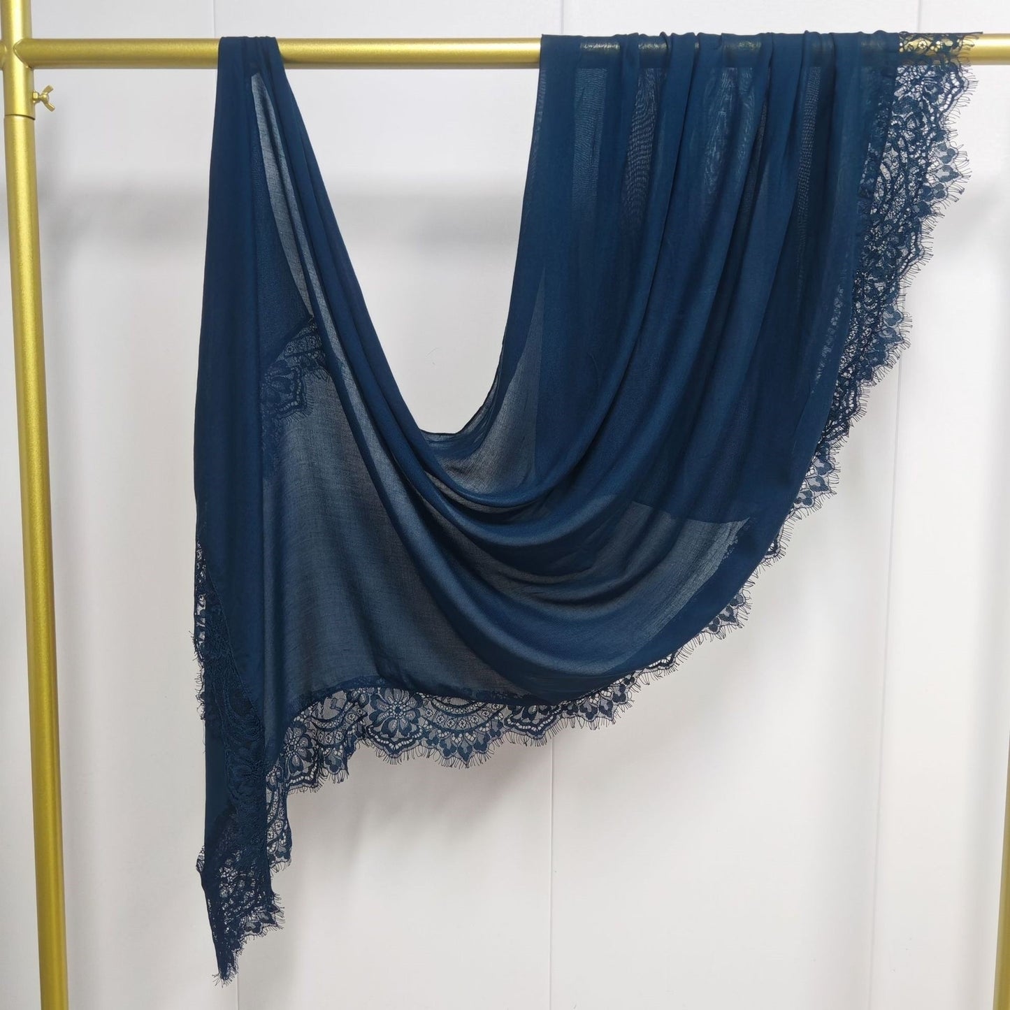 Modal cotton lace hijab
