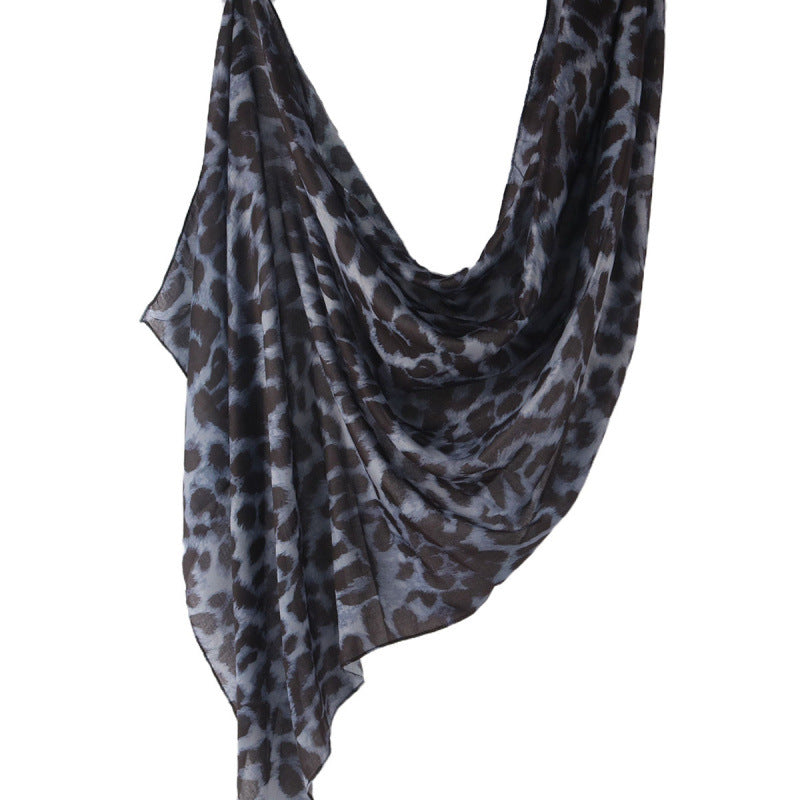 Cross-border hot selling watercolor painting series modal cotton shawl satin print scarf ethnic headscarf women's scarf